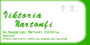 viktoria martonfi business card