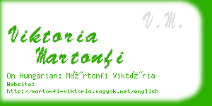 viktoria martonfi business card